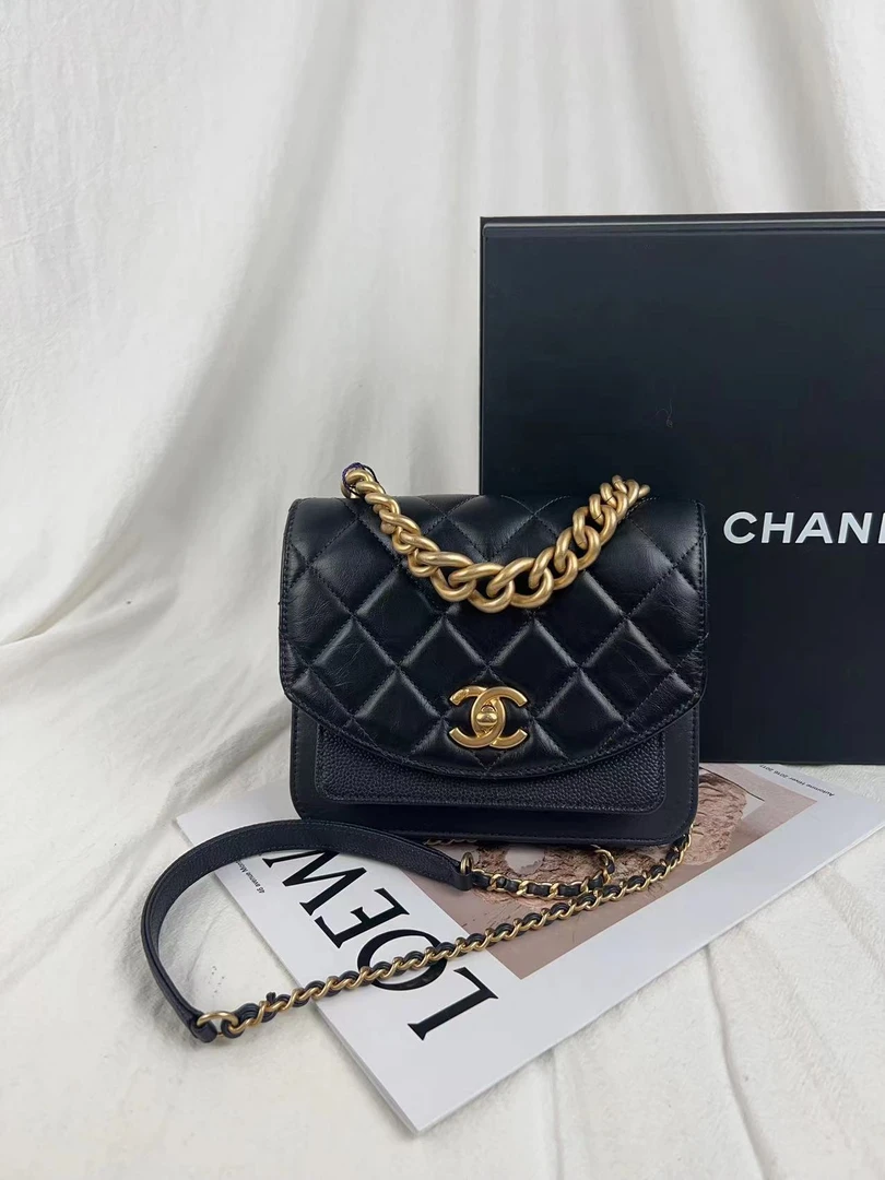 99新 Chanel/香奈儿 幽幽丨19孟某买大都会黑金方胖子24011204