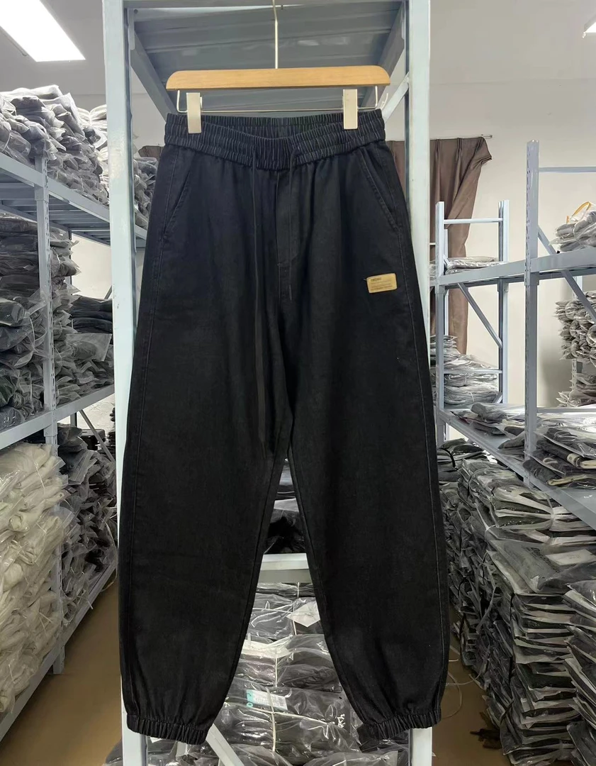 C512/春季休闲简约时尚束脚宽松百搭休闲裤