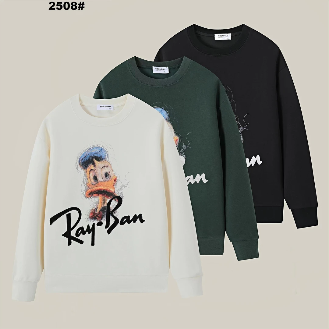 2508/新款秋季时尚潮流圆领百搭唐老鸭卫衣春秋