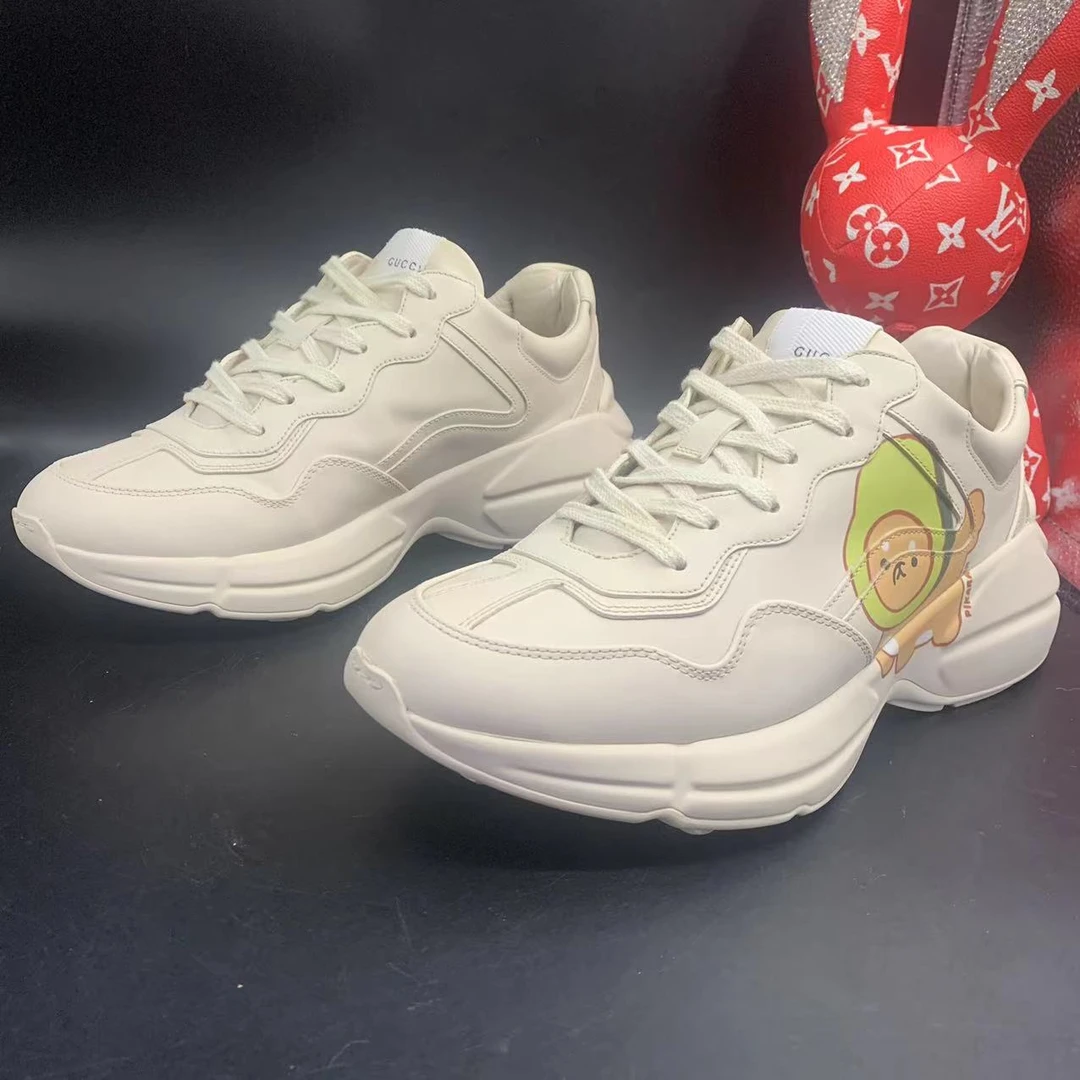 【聚星折扣】GUCCI/古驰/95新男士休闲舒适卡通老爹鞋41欧码as093