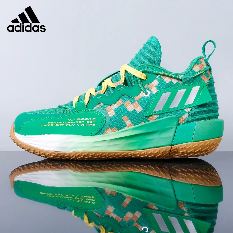 Adidas/阿迪达斯男鞋实战DAME户外耐磨中帮缓震运动篮球鞋H69011