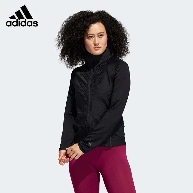 Adidas/阿迪达斯外套女秋冬舒适休闲立领运动训练夹克外套FT7012