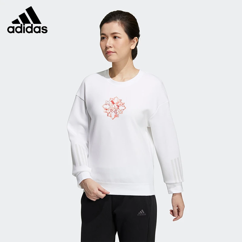 Adidas阿迪达斯女子CNY SWEAT 运动休闲圆领卫衣套头衫HC2806
