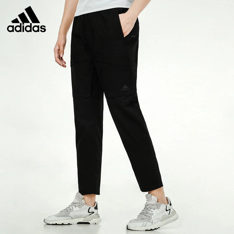 Adidas/阿迪达斯男子工装裤轻夏季运动九分休闲裤直筒长裤H39250