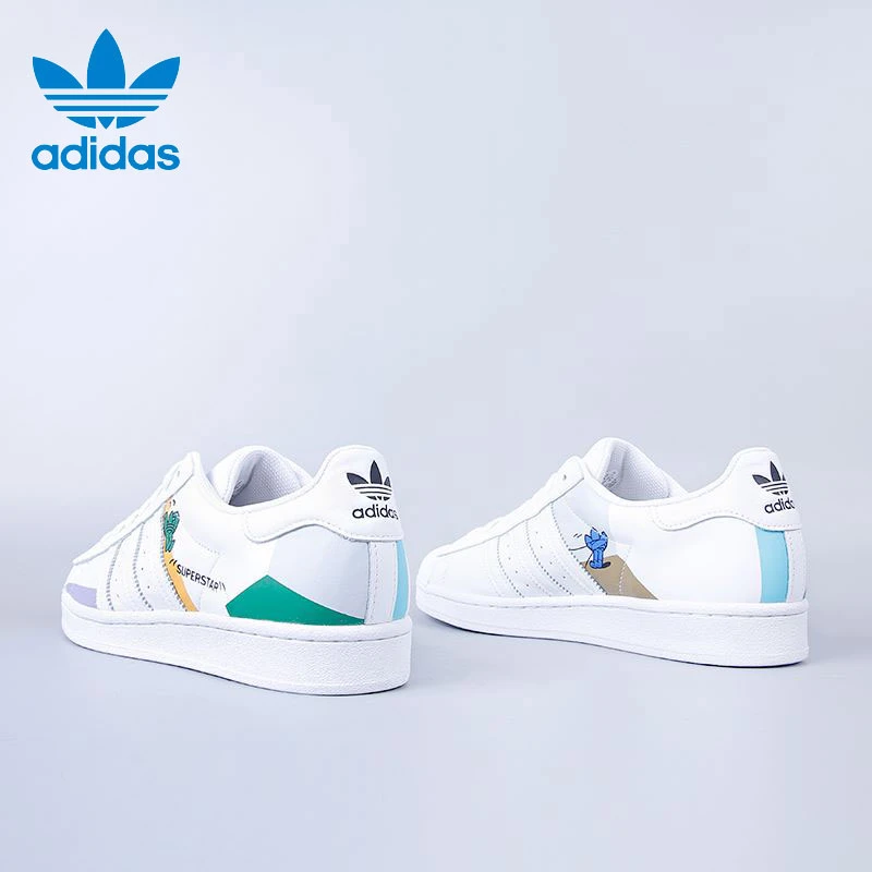 Adidas/阿迪达斯三叶草新款男女运动休闲轻便耐磨舒适板鞋GX2179