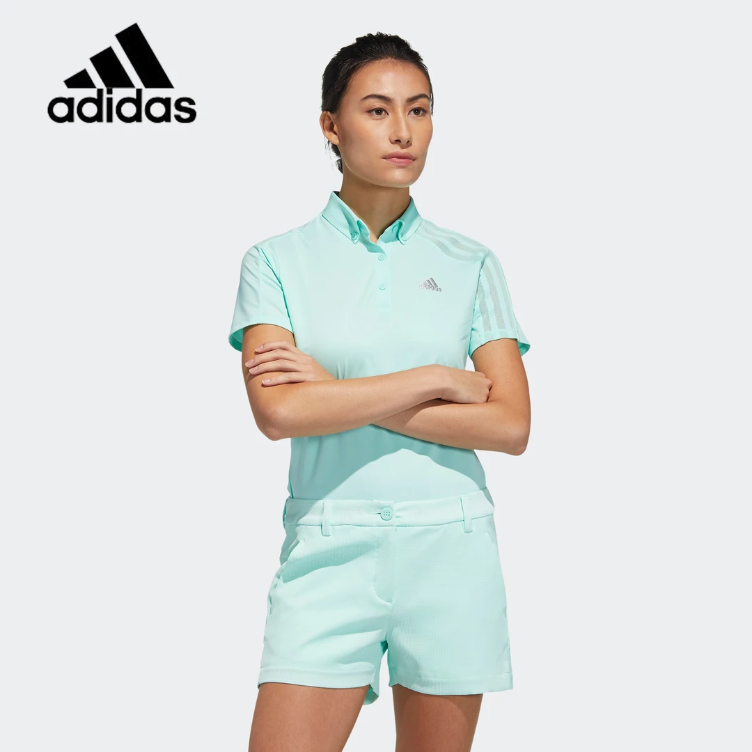 Adidas阿迪达斯高尔夫服装女子运动短袖POLO衫GM3749