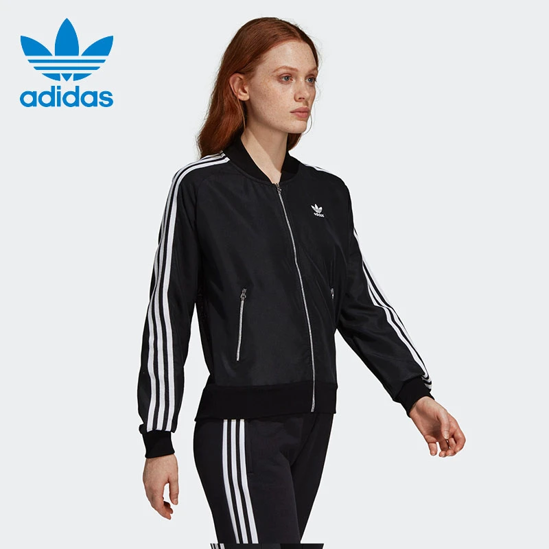 Adidas/阿迪达斯女款立领上衣SST TT 时尚休闲运动外套DP8584