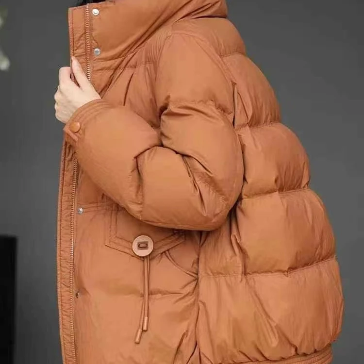 【娜姐家】F803#立领时尚两粒扣小轻棉服