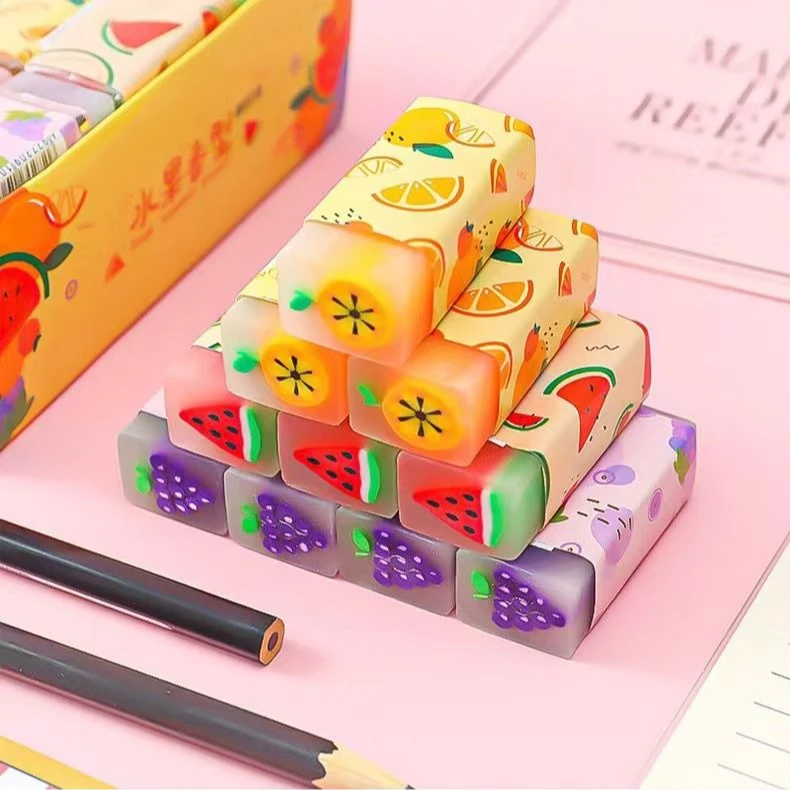 小学生橡皮卡通夹心水果擦的干净儿童动物专用学习幼儿园