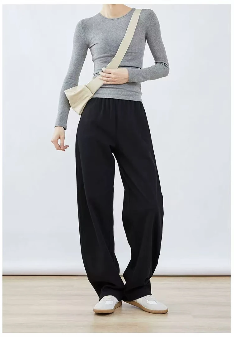 松紧腰抽绳休闲运动香蕉裤两色