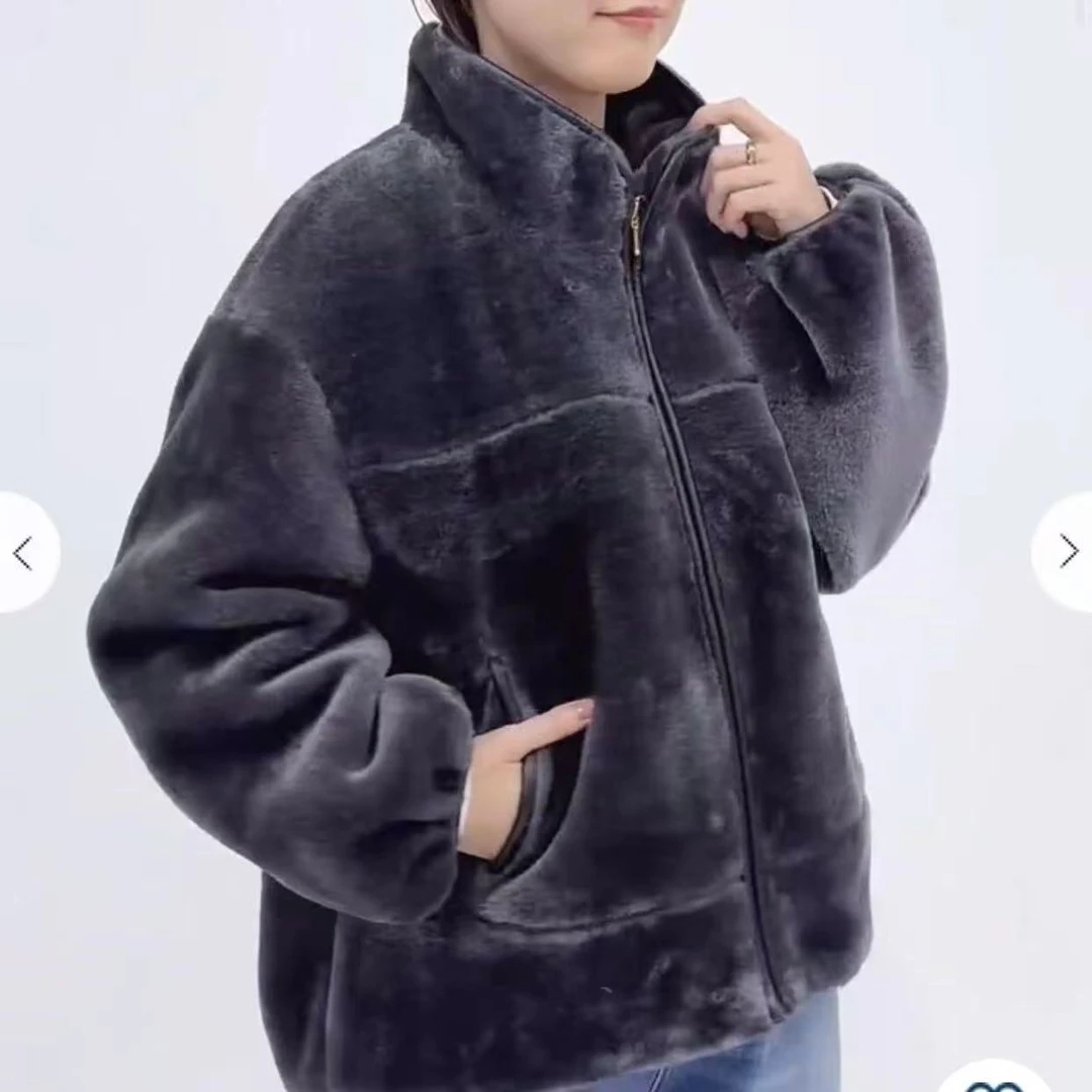 休闲 时尚宽松 拉链外套