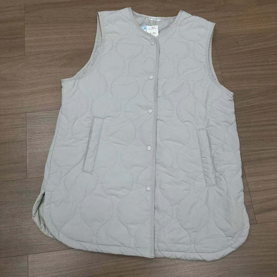 白色波浪纹棉马甲