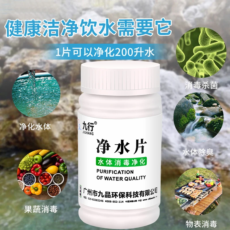 净水片洪水灾后求生净水片井水消毒杀菌除臭除味探险便携消毒家用