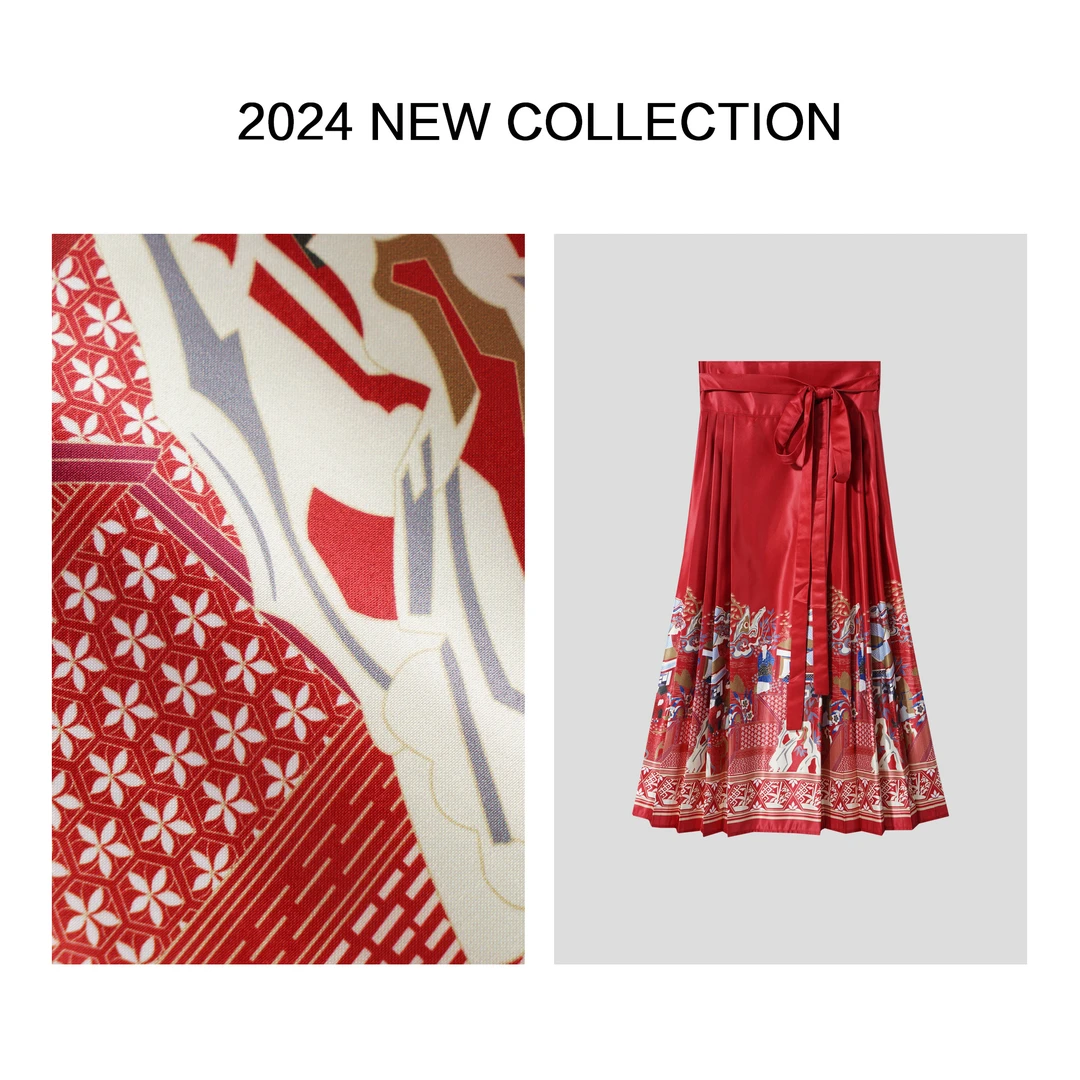 【小依专享】E3F13005B 秋季女装新款马面裙-3005