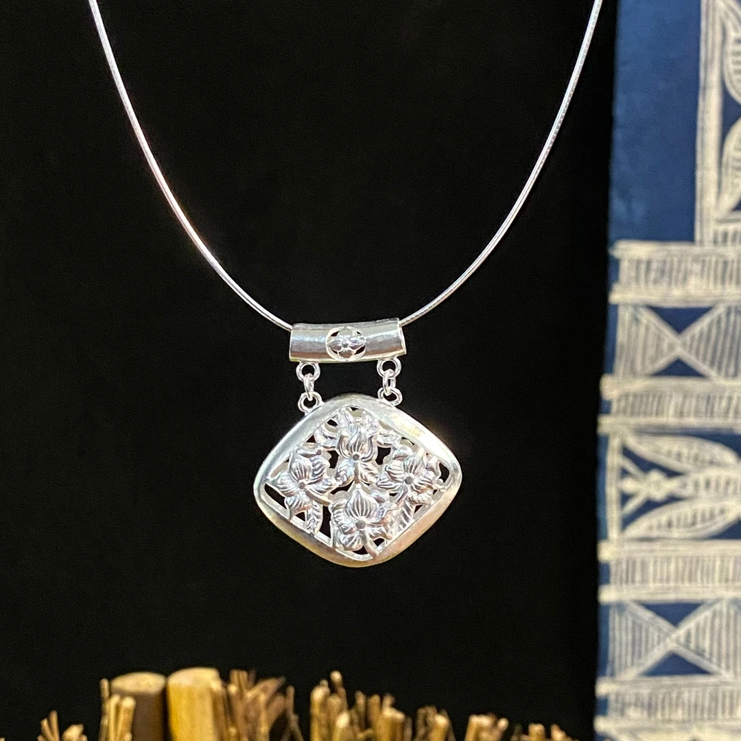 坠链均足银 新中式弯管套链