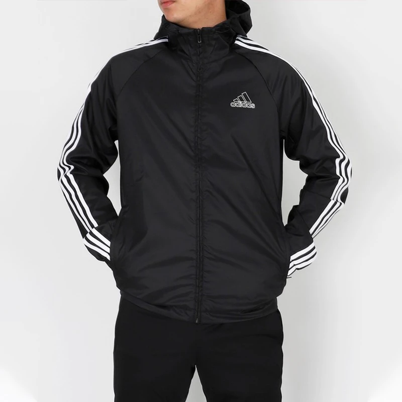 adidas/阿迪达斯男子运动服网格内衬防风夹克连帽梭织外套HE4322