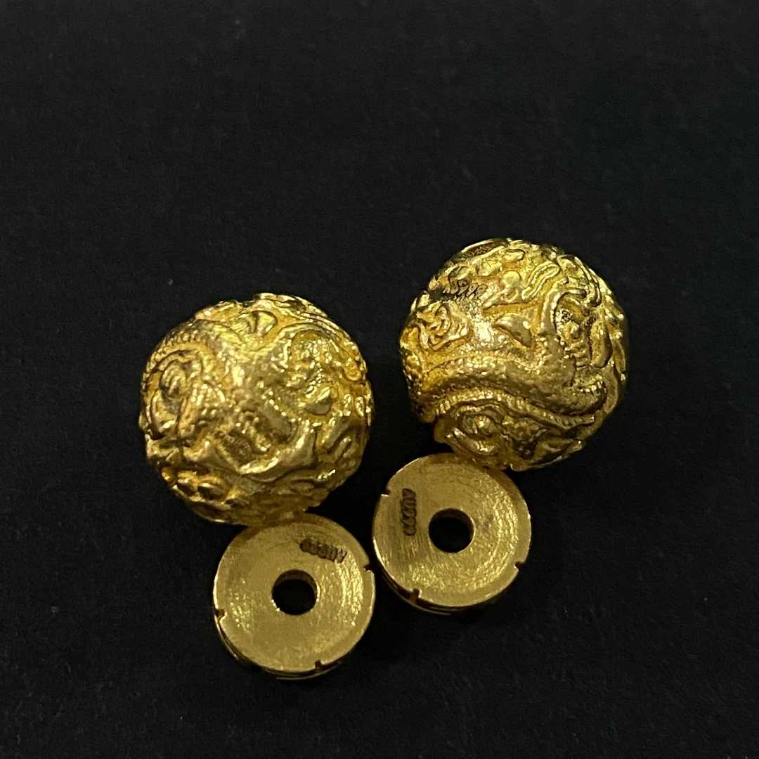【黄金女一号】足金金一套4个 克重5.899克  尺寸10+7mm