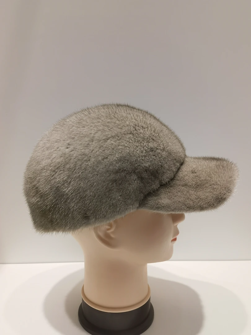 冬季新款水貂帽子男女同款秋冬保暖棒球帽时尚百搭鸭舌帽冬天加厚