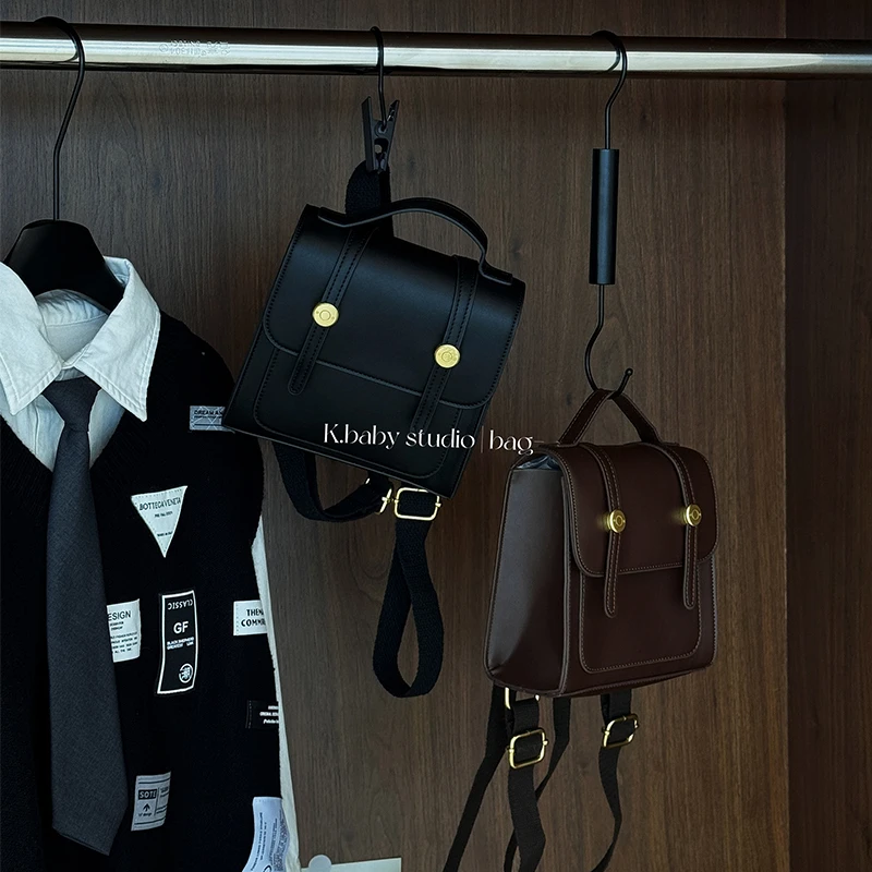 韩版儿童小背包复古男童幼儿园书包迷你pu女童宝宝外出百搭双肩包