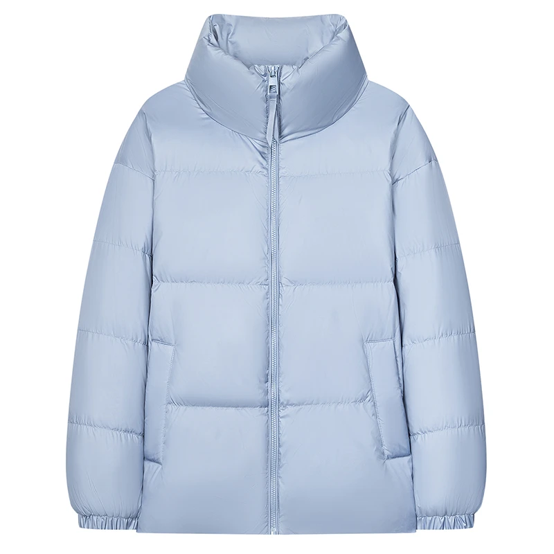 【欢欢】轻薄羽绒服情侣款面包服Y10148768（蓝色）