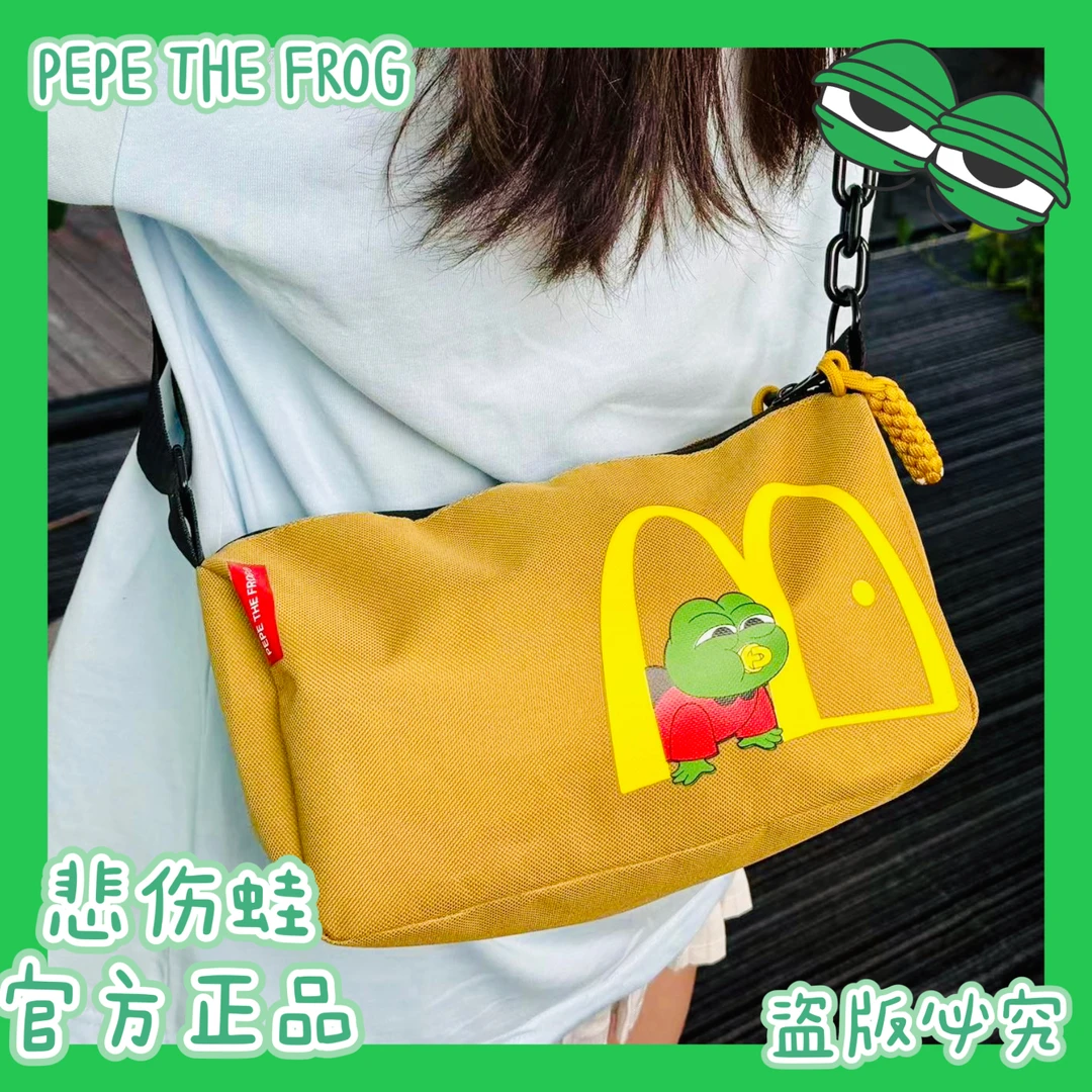 【蛙蛙枕头包】秋冬上新大容量休闲斜挎包百搭链条学生包包包B007