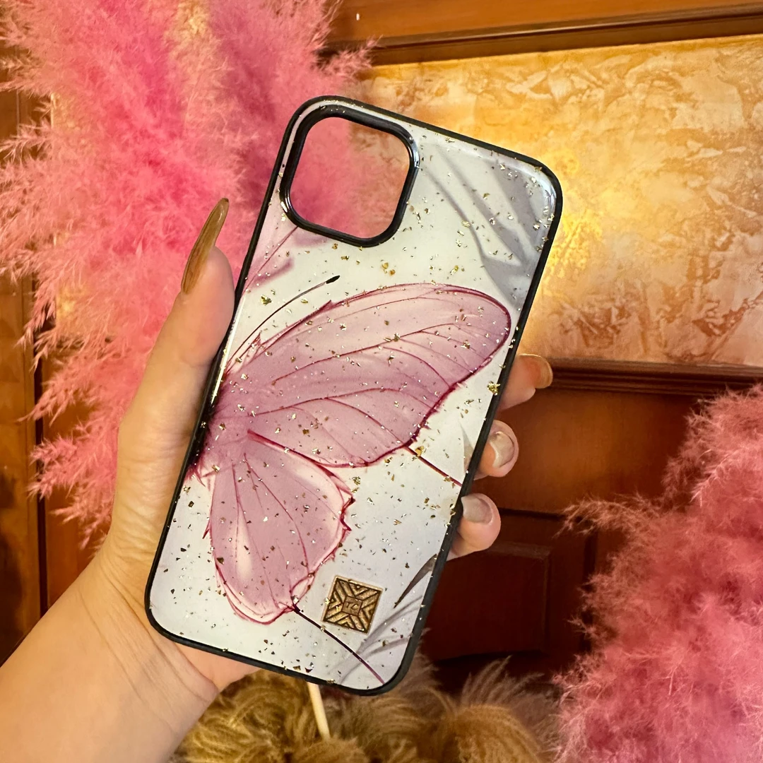 适用于苹果/华为高端松弛感手机壳各型号千媚蝶欧式壳壳