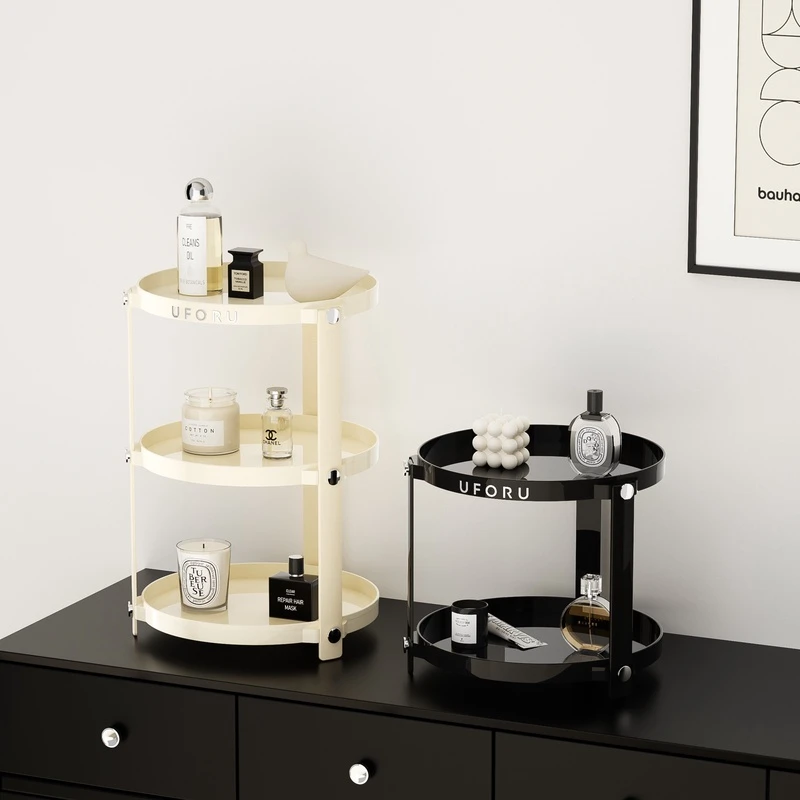 【源尚】桌面置物杯架ins风浴室化妆品置物架奶油风简约收纳架