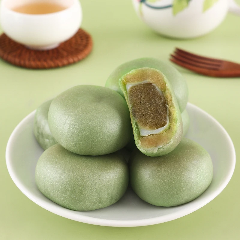 抹茶龙井绿茶酥无添加蔗糖麻薯代餐网红糕点美味办公解馋小零食