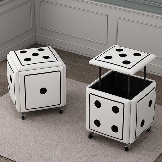 多功能魔方凳创意骰子组合凳家用客厅凳子可收纳换鞋凳五合一凳子