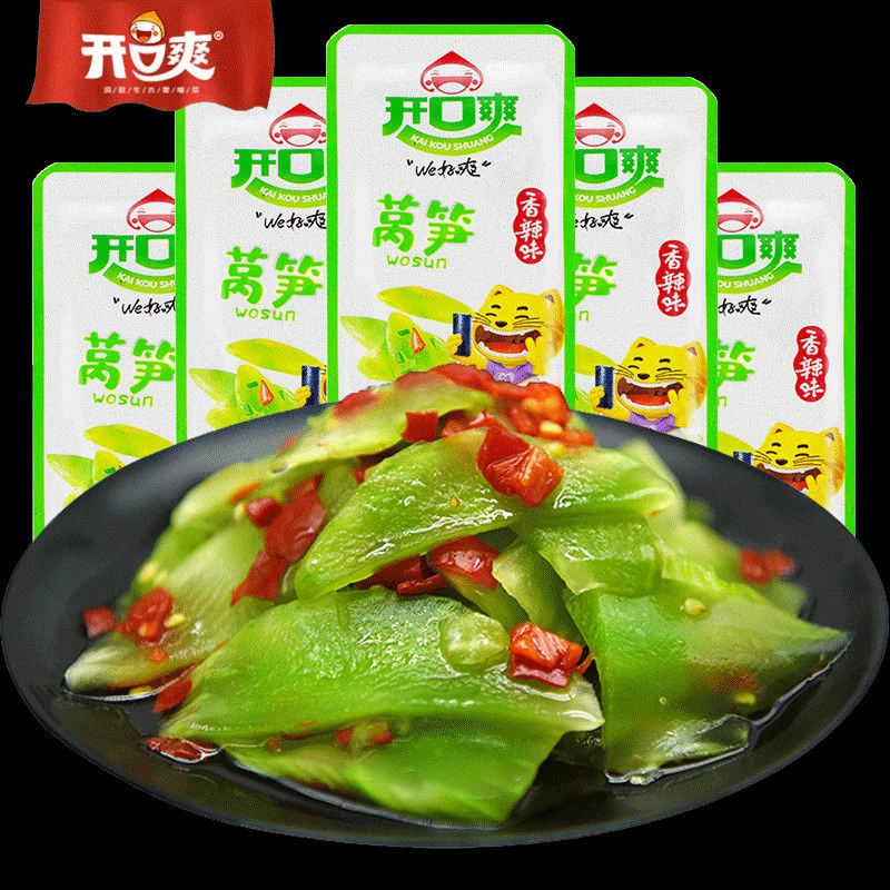 香辣莴笋湖南特产下饭菜咸菜泡菜酱腌菜莴笋零食即食小吃