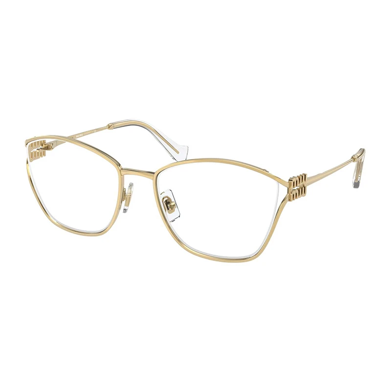 MIU MIU/缪缪精致金属字母全框素颜近视眼镜架 53UV