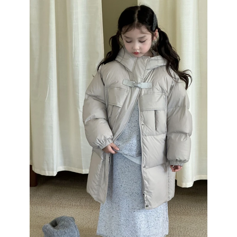 /2024杜邦三防冬季连帽长款羽绒服外套7580