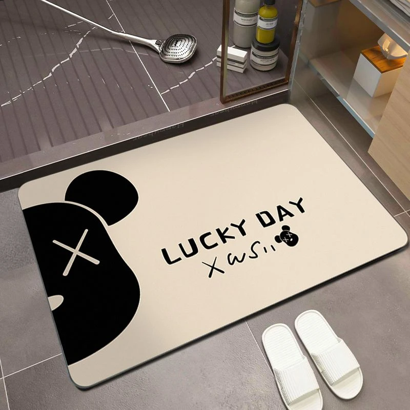 硅藻泥软垫吸水防滑垫浴室脚垫洗手间卫生间门口地垫门垫方形地垫