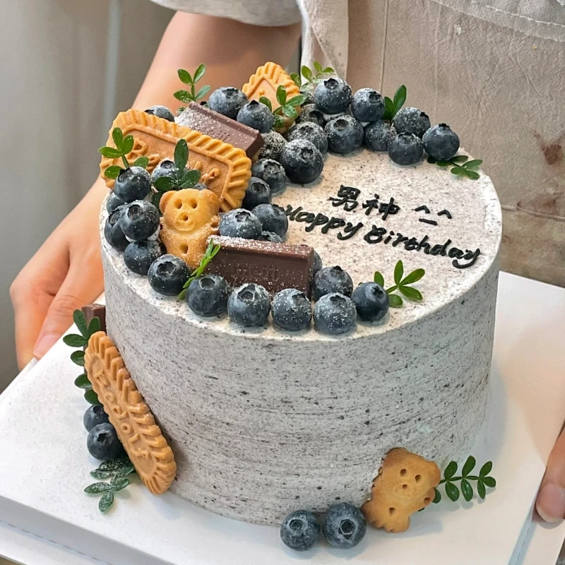 团购网红男士水果生日蛋糕同城配送货上门附近定制冰淇淋儿童爆款