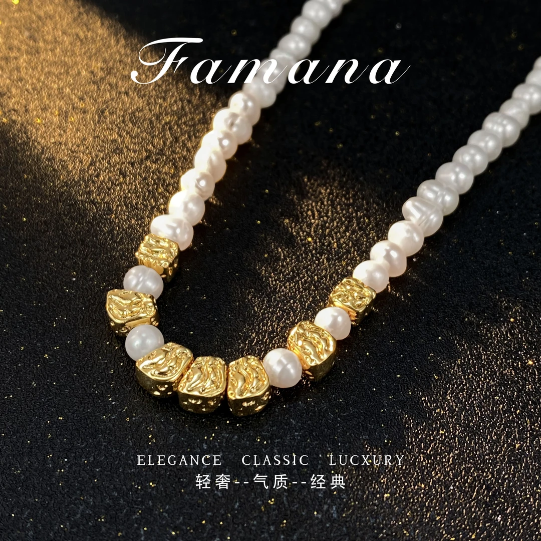 法★【天然】Ferandis 费兰迪思 S bits & silver巴洛克项链MH0615