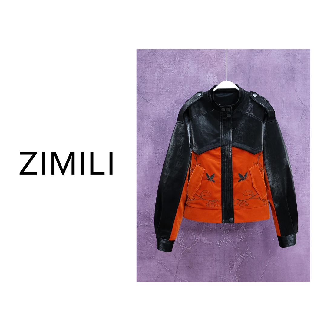 【LIANG哥女装】2024秋季小众设计欧版拼色工装风外套/2282