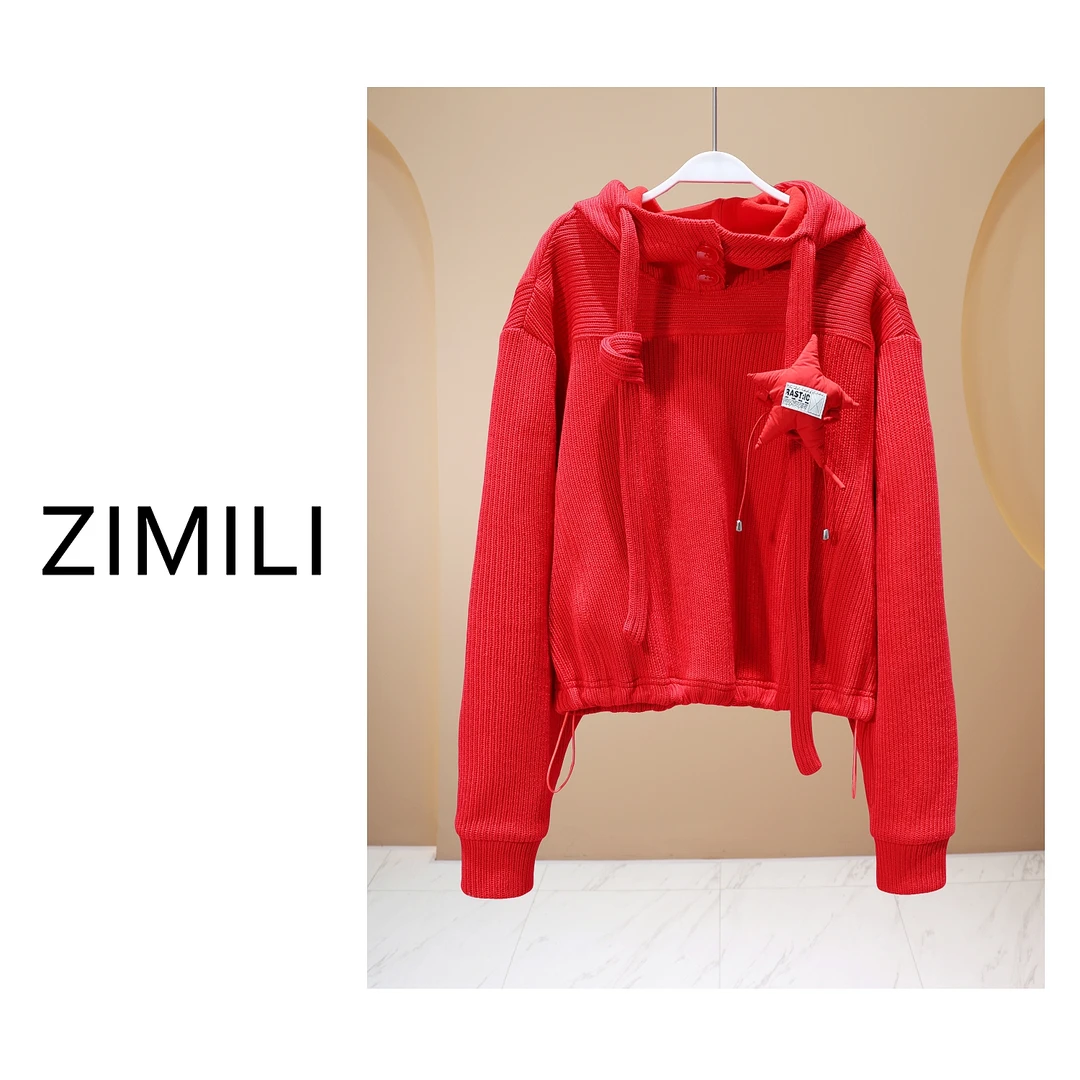 【LIANG哥女装】2025早春定制《缕缕红意》新年红磨毛加厚卫衣/5617
