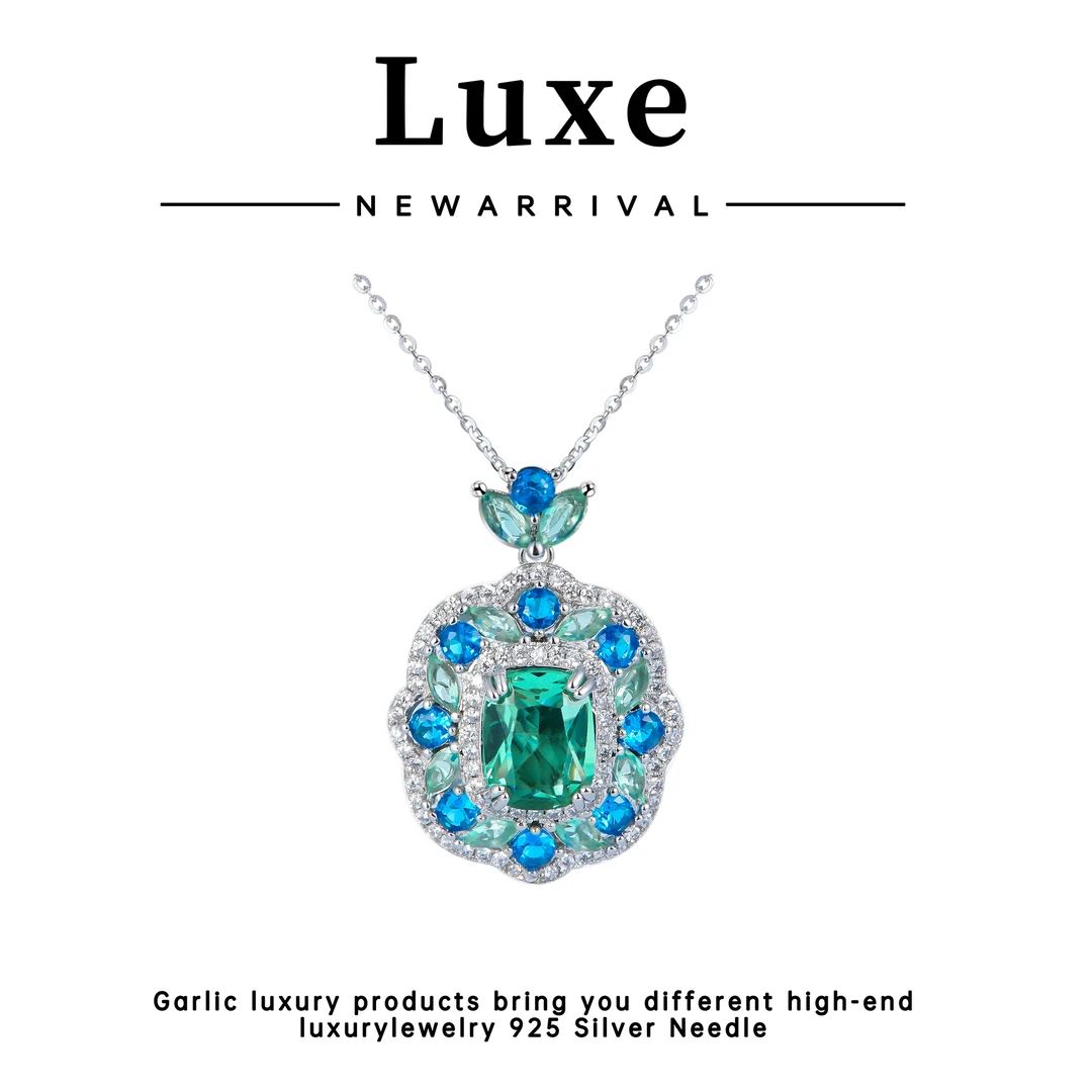 链子925银合成锆石 【琴愿为你】项链时尚百搭套装ZT110308