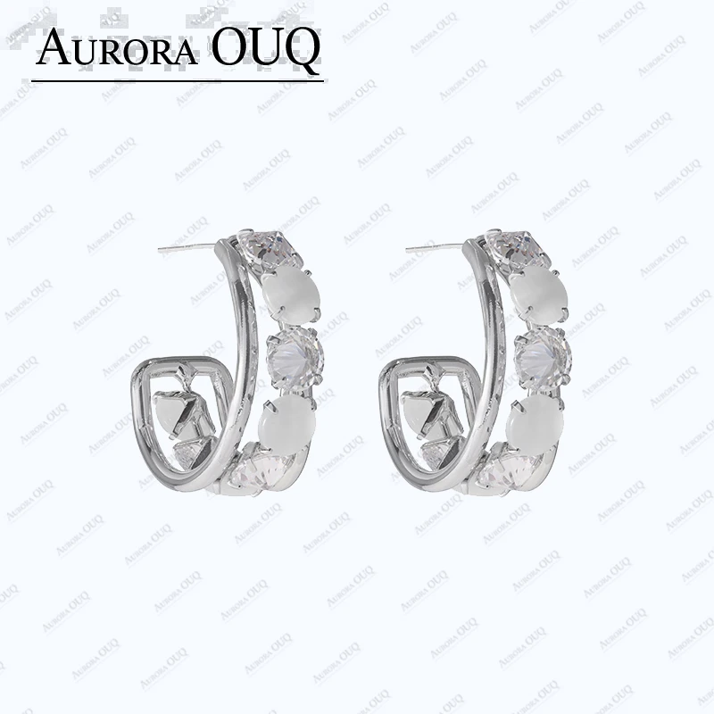 合金合成锆石耳饰 【琴愿为你】时尚耳坠高端女耳饰YE190591