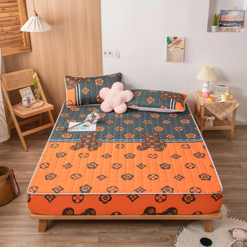 {粉丝福利，花色随机}加厚夹棉床笠榻榻米床笠透气防尘