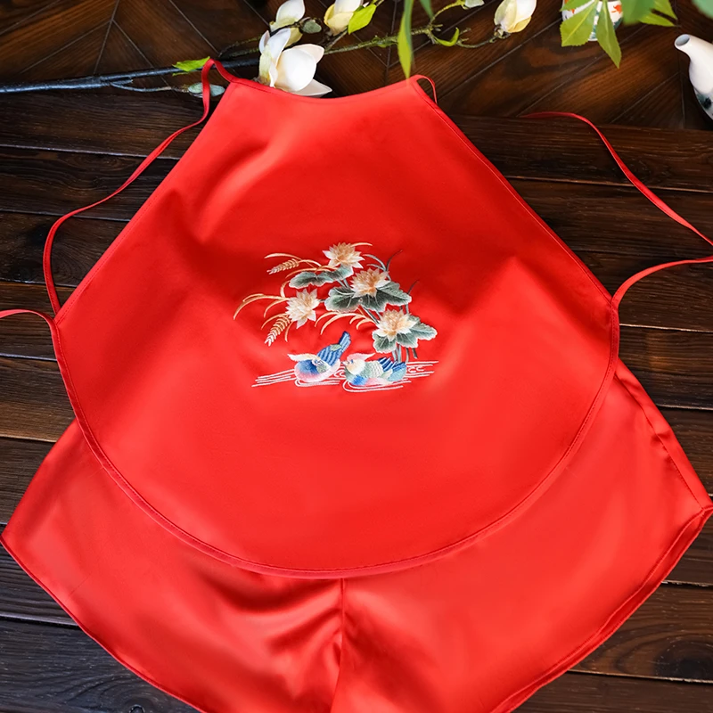 苏绣刺绣肚兜女古风日常性感内搭均码80-150斤中国风绣花套装中式