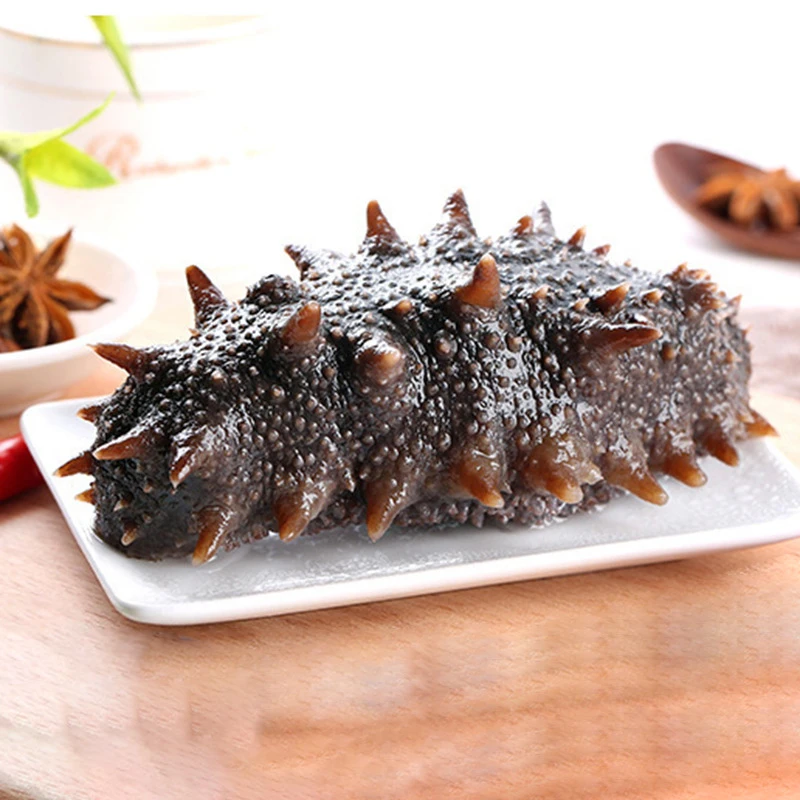 大连辽参即食海参Q弹筋道加热冷冻肉质8头10头450克免解冻