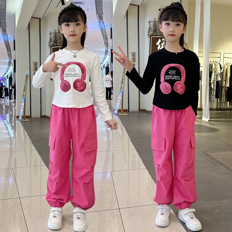 2024秋款女童套装春秋款儿童洋气卫衣秋季休闲时髦洋气两件高能感