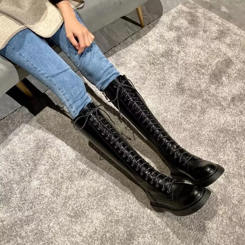 品牌断码清仓专柜正品瘦瘦高筒靴骑士靴