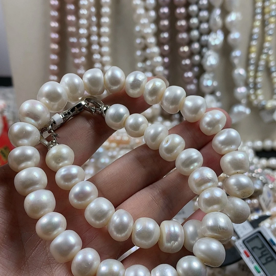 【闪购商品】淡水珍珠w56银S925镶嵌w 48