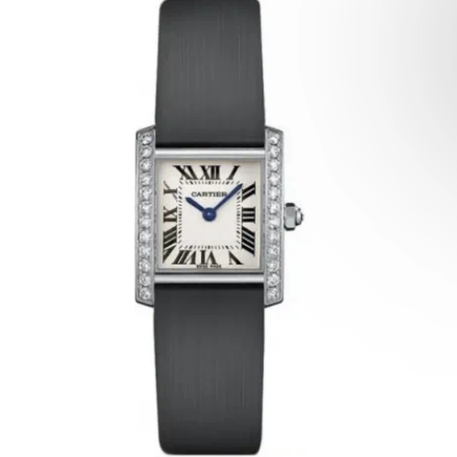 95新 Cartier/卡地亚 G 坦克/25mm/18K金原钻/石英/优雅简约女士