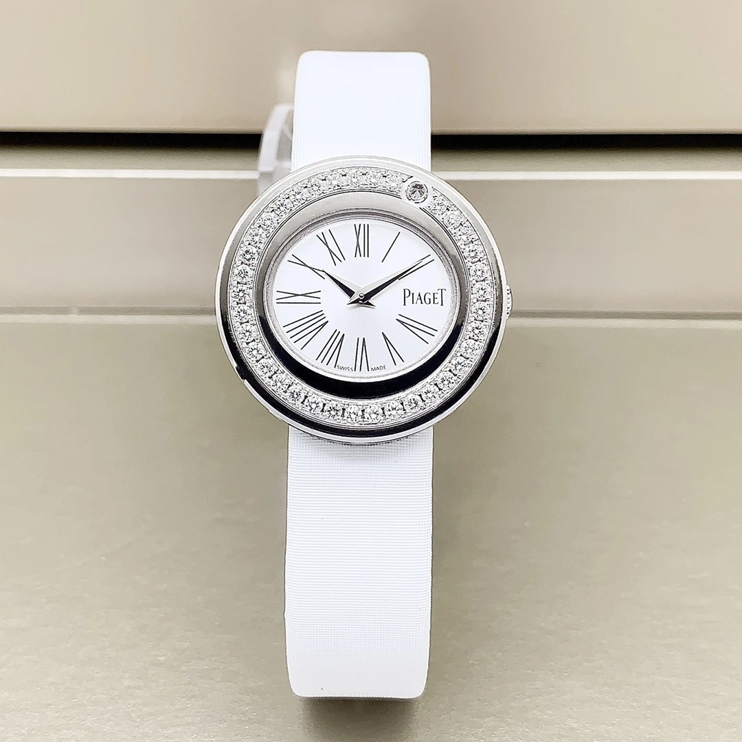 95新 Piaget/伯爵 29mm/18k白金/石英女表