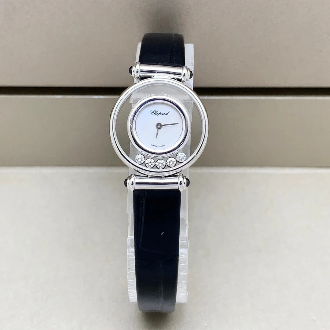 95新 Chopard/萧邦 22mm/18K金/石英女表