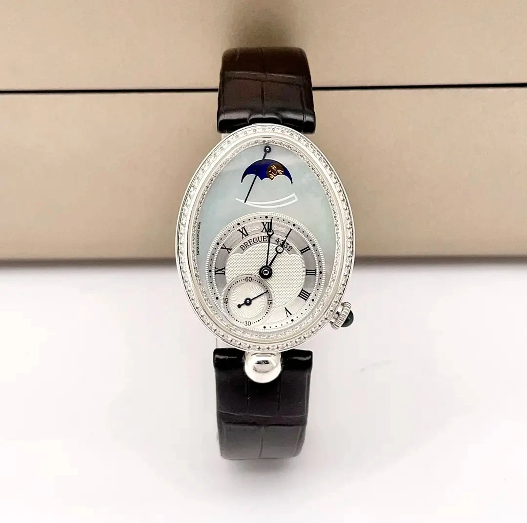 95新 BREGUET/宝玑 那不勒斯皇后/8908/18k金原钻/机械女士