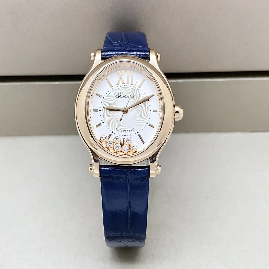 95新 Chopard/萧邦 23年/自动机械/29x31mm/18k玫瑰金女表